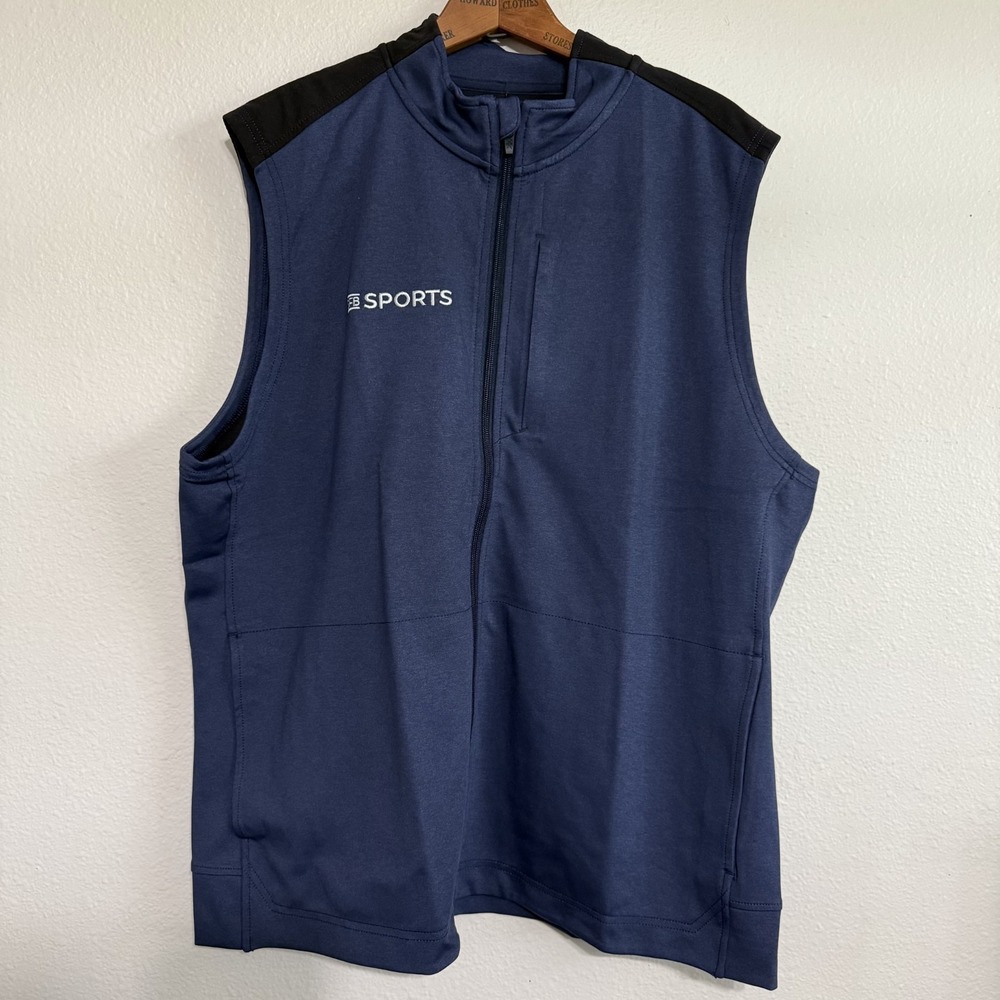 Rhone Spar Collection Recovery Vest Mens 2XL Blue Golf NKSFB Sports Full Zip NWT